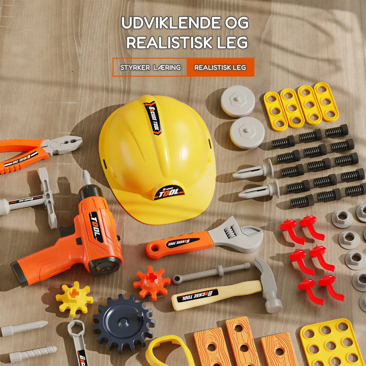 SuperBuilder Værktøjsbænk – 90 dele